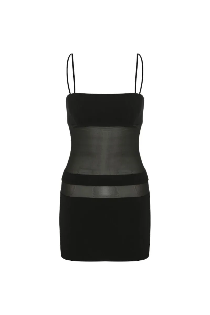 ANDY SEE THROUGH MINI DRESS