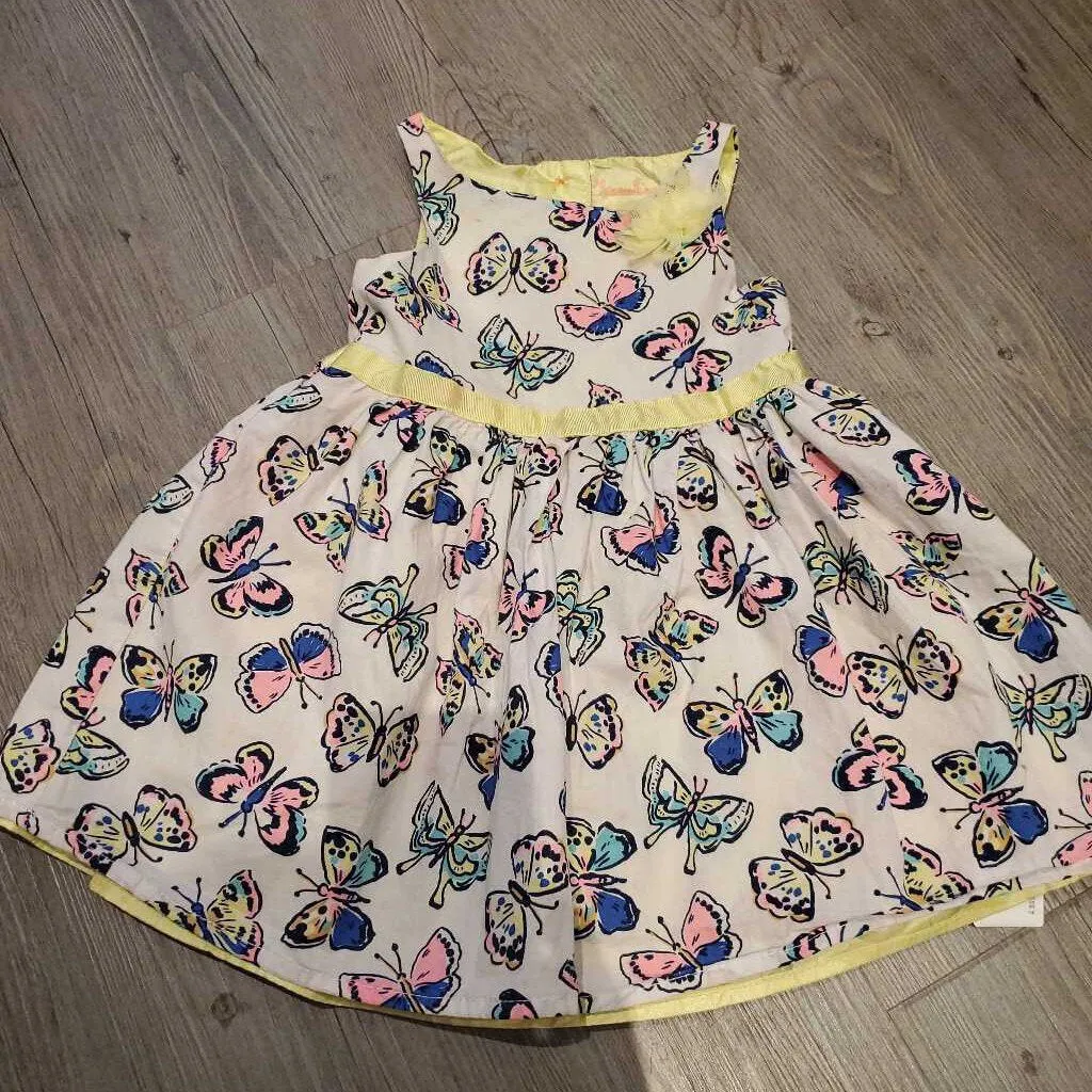 Cherokee White Butterfly Dress 2T