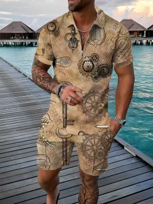 Gears Polo Shirt And Shorts Co-Ord