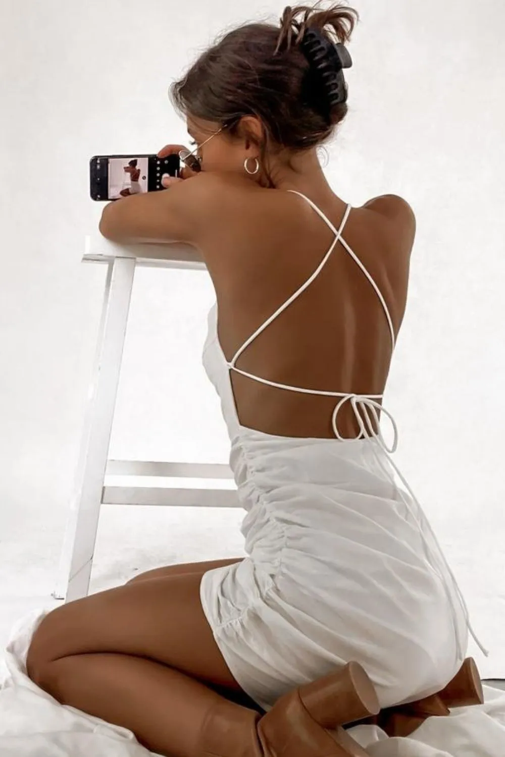 Hope Backless White Dress