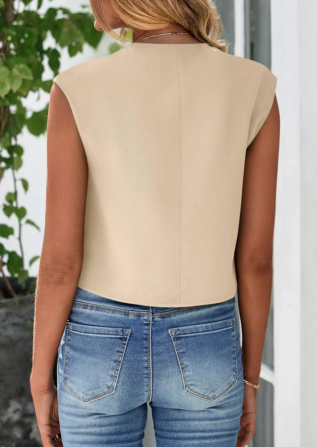 PRETTYGARDEN Women's Summer Suit Vest 2025 Dressy Casual Crop Tops Business Work Office Clothes Trendy Blazer Waistcoat