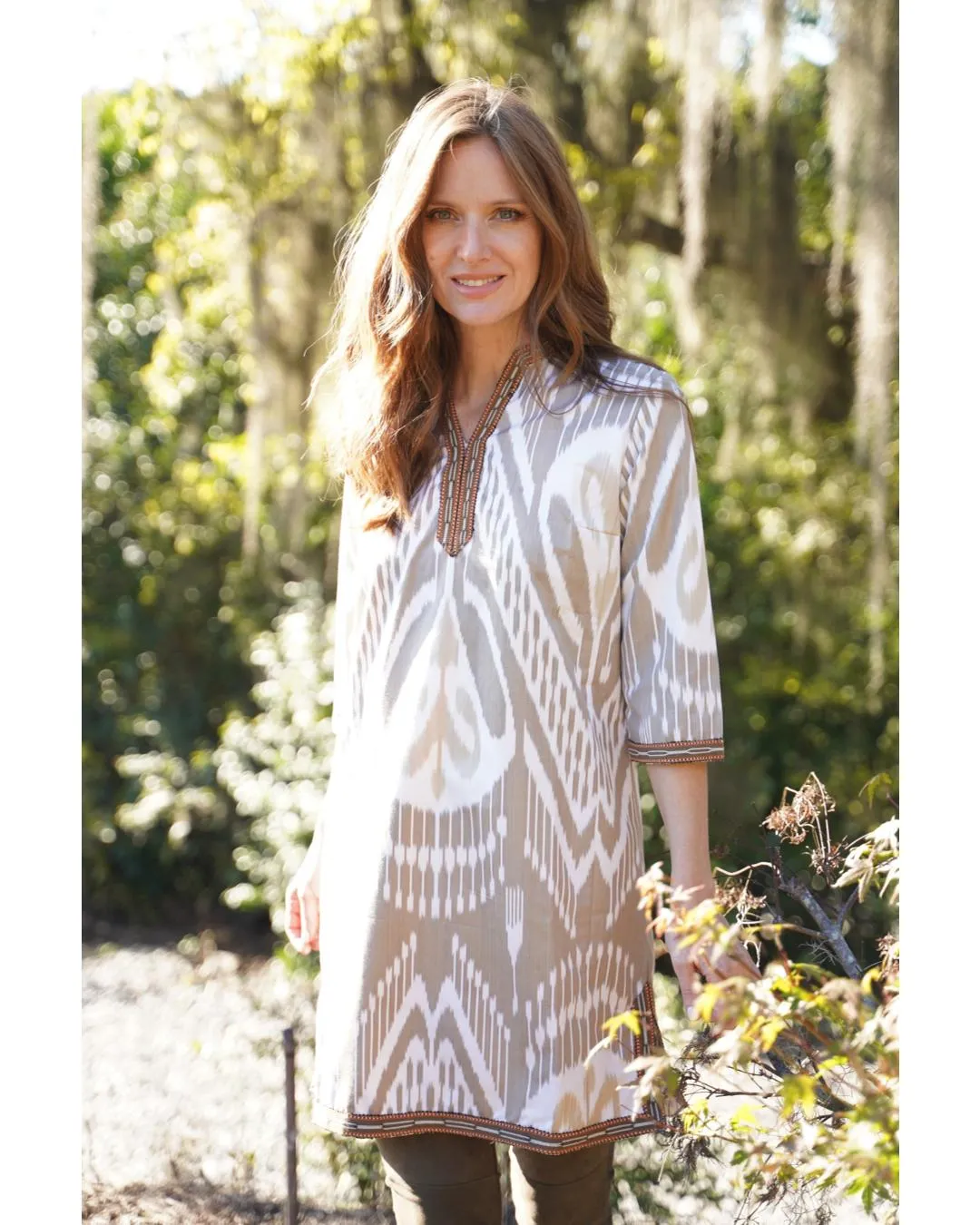 SALE - Chelsea Silk Ikat Tunic