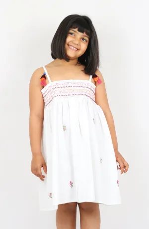 White Smocked Dress