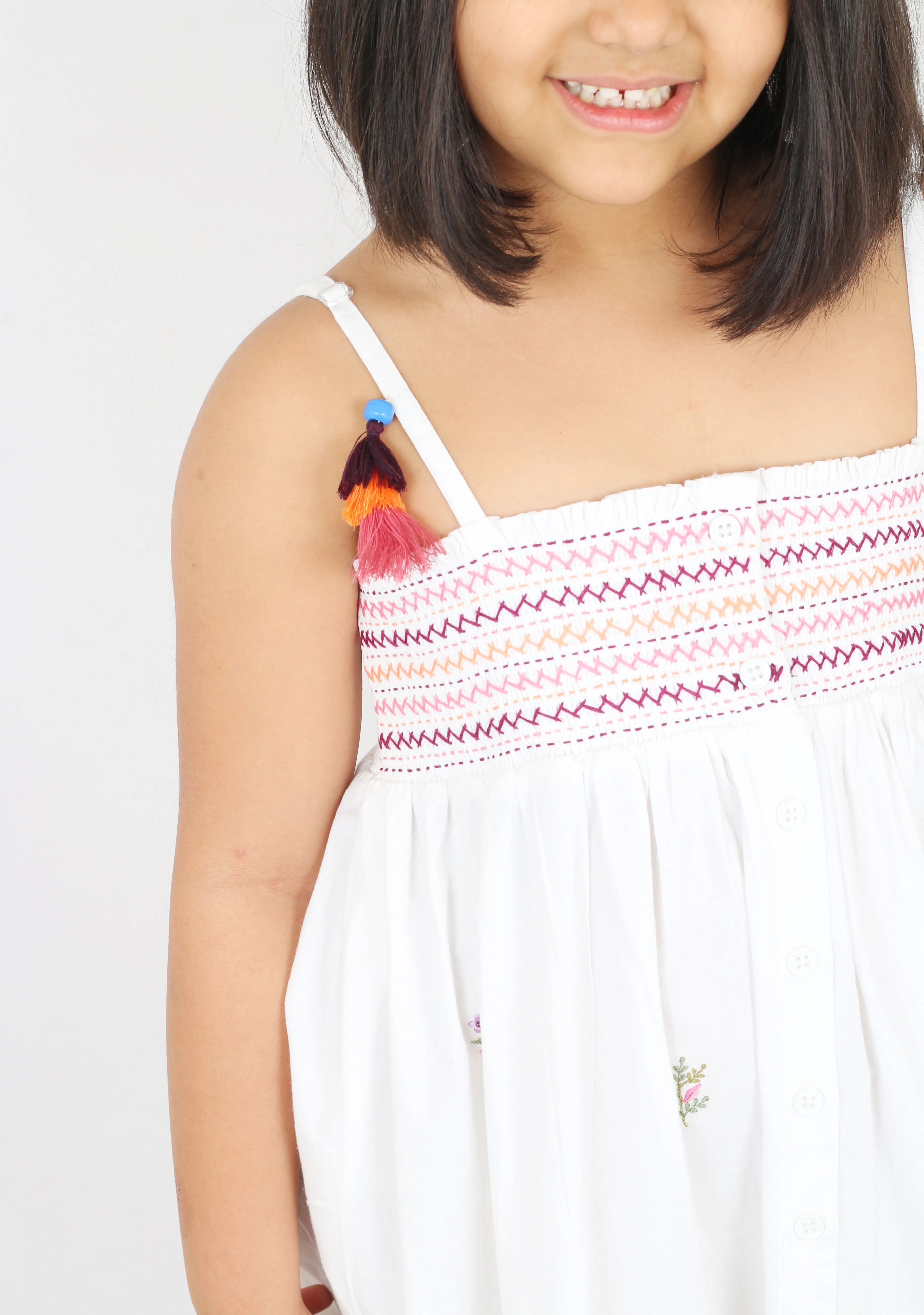 White Smocked Dress