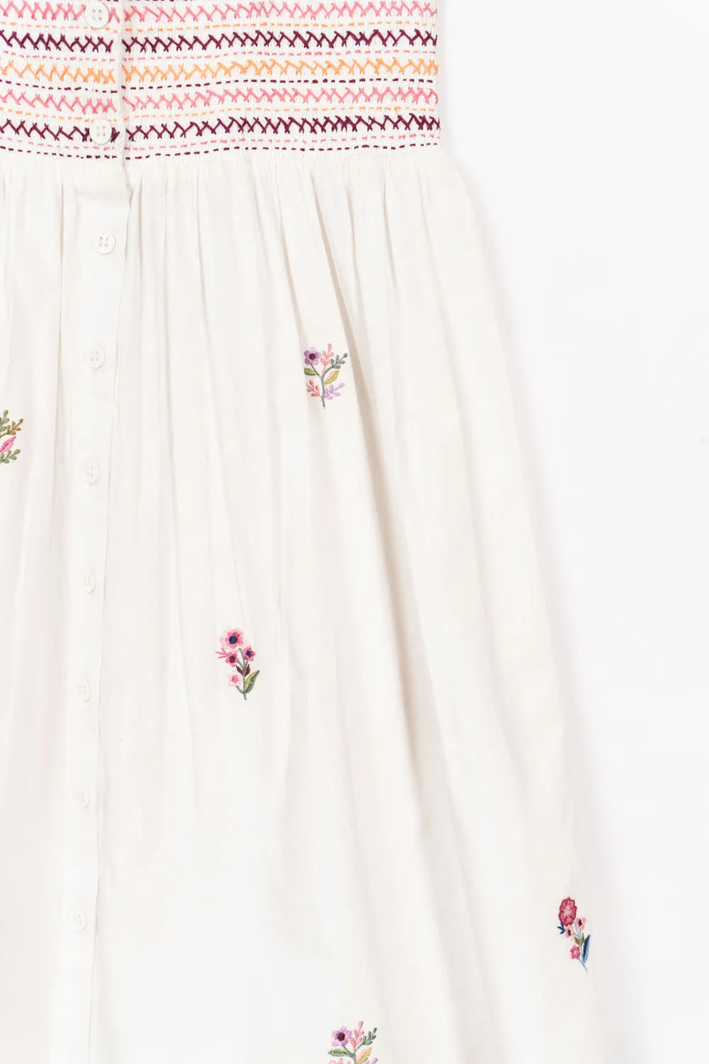 White Smocked Dress