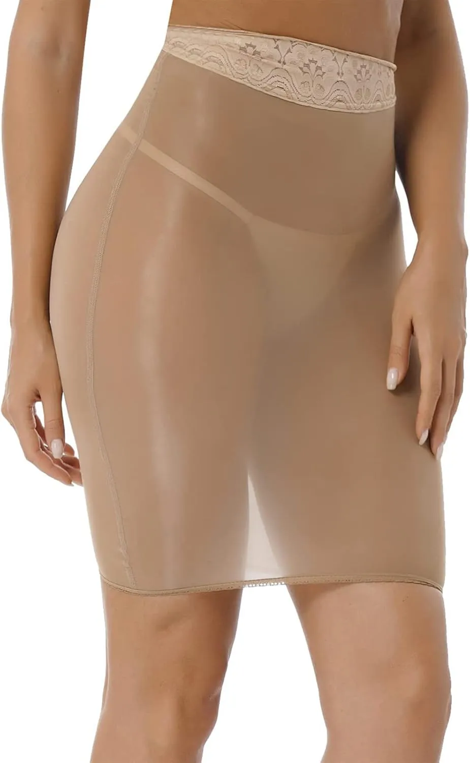 Women's High Waist Micro Mini Skirt See Through Lace Tight Pencil Skirt Night Clubwear
