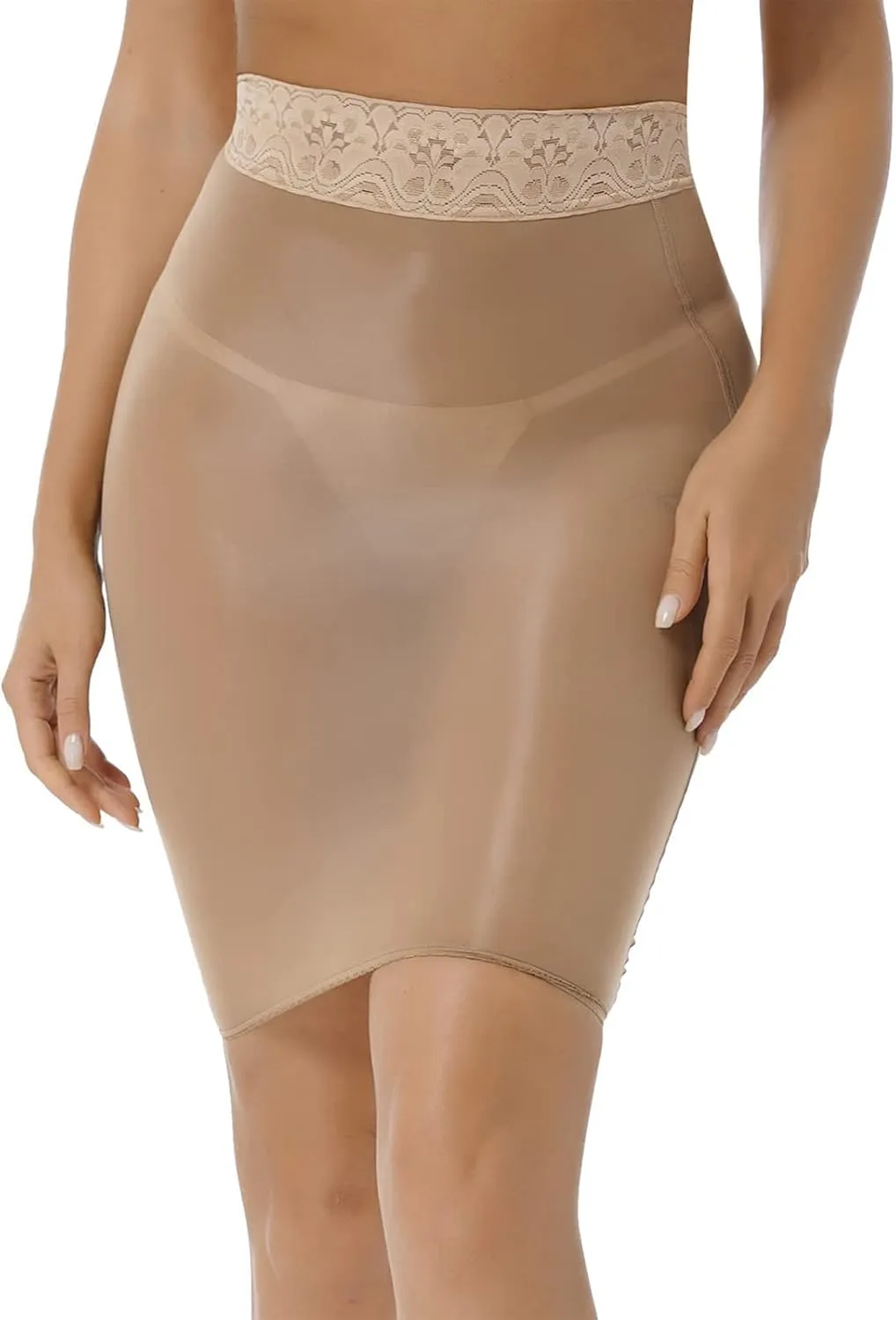 Women's High Waist Micro Mini Skirt See Through Lace Tight Pencil Skirt Night Clubwear