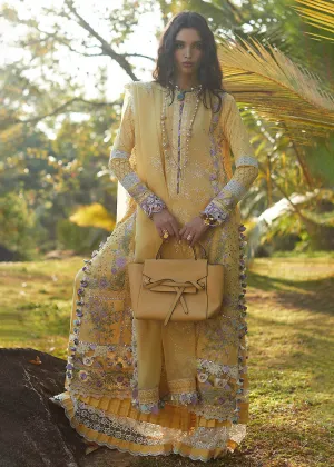 Yellow Lawn Suit - Elan - Luxury Lawn '23 - IRA-EL23-01B