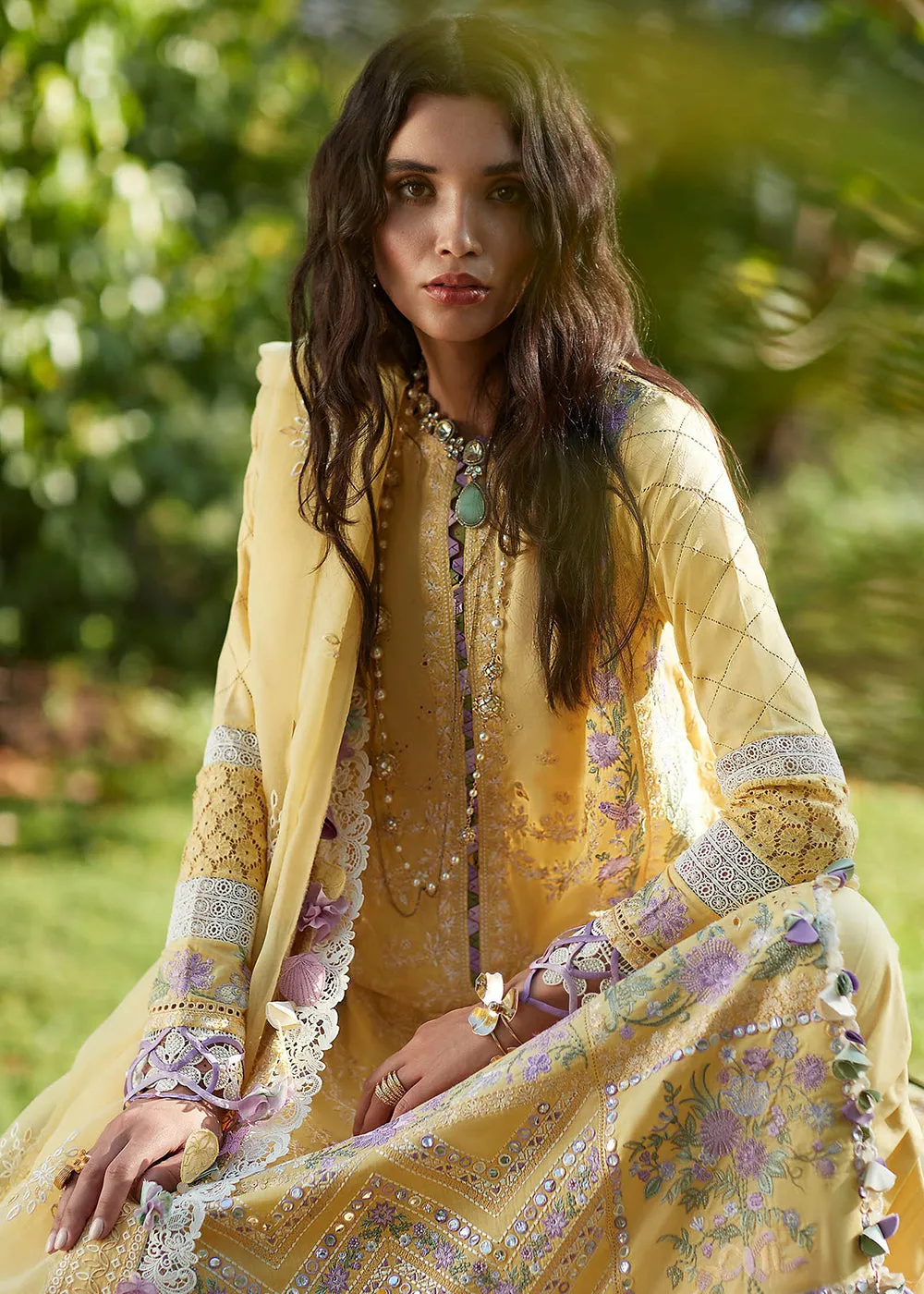 Yellow Lawn Suit - Elan - Luxury Lawn '23 - IRA-EL23-01B